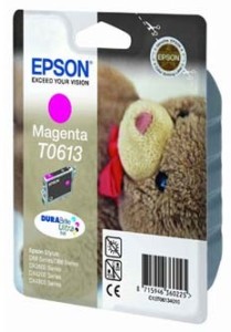 Epson T0613 cartridge purpurová-magenta (250 str)