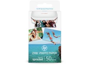 HP ZINK samolepící fotopapír 290g, 51x76mm/50ks