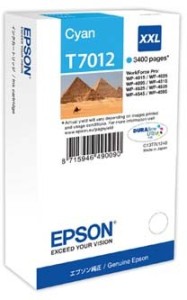 Epson T7012 cartridge azurová-cyan (3.400 str)
