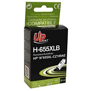 UPrint alternativní HP cartridge 655 černá (750 str)