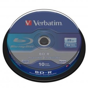 Verbatim BD-R 25GB 6x spindl 10ks