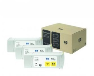 HP C5075A cartridge 83 yellow UV (multipack 3ks)