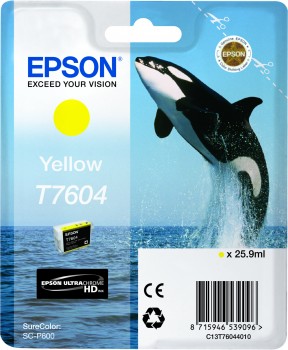 Epson T7604 cartridge yellow (25.9ml) 
