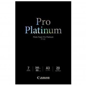 Canon PT101 Pro Platinum Photo Paper 300g, A3/20ks