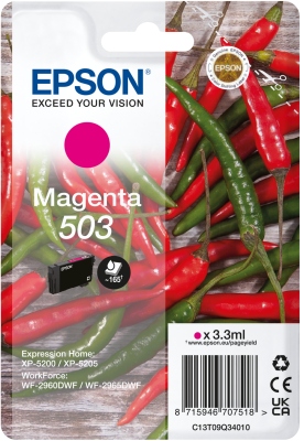 Epson 503 cartridge purpurová-magenta (165 str)