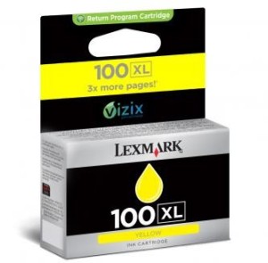 Lexmark Cartridge žlutá-yellow 100XL (600 str)