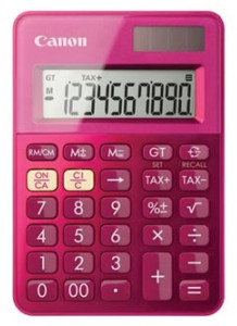 Canon Kalkulačka Canon, LS-100K, růžová, stolní, desetimístná 
