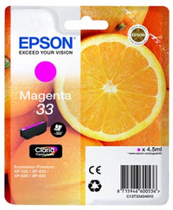 Epson Cartridge 33 magenta (4.5ml)