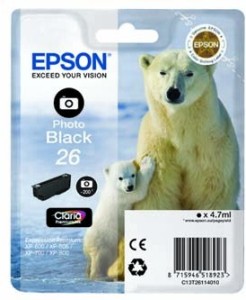 Epson T2611 cartridge foto černá (4.7ml)