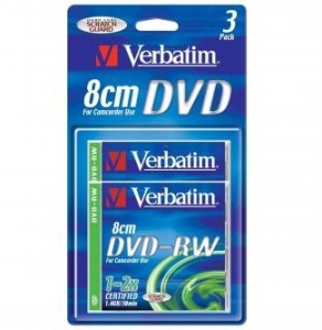 Verbatim 8cm DVD-RW 1,4GB 2x blister 3ks