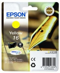 Epson T1624 cartridge žlutá-yellow (3.1ml)