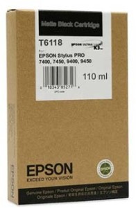 Epson T6118 cartridge matte black (110ml)