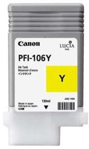 Canon PFI106Y cartridge yellow (130ml)