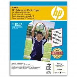 HP Q8696A Advanced Photo Paper Glossy, 250g, 13x18cm/25ks