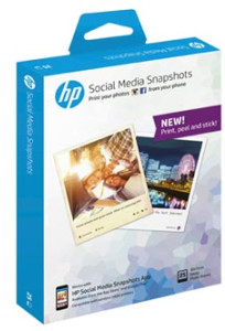 HP W2G60A Social Media Snapshots, fotopapír samolepící 265g, 10x13cm/25ks