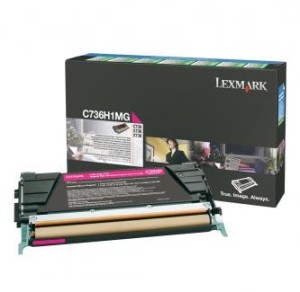 Lexmark C736H1MG toner purpurový-magenta (10.000 str)