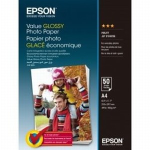 Epson S400036 Value Glossy Photo Paper 183g, A4/50ks