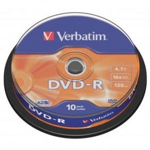 Verbatim DVD-R 4,7GB 16x spindl 10ks
