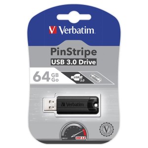 Verbatim  64GB USB3.0 flash disk Pinstripe (15/40 MB/s)