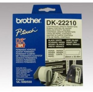 Brother Role 29mm DK-22210, papír délka 30.48m , bílá