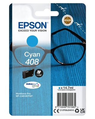 Epson 408 cartridge azurová-cyan (1.100 str)