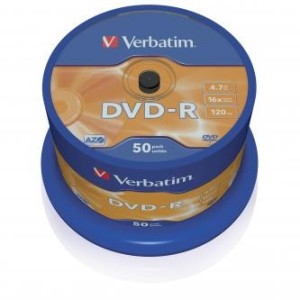 Verbatim DVD-R 4,7GB 16x spindl 50ks