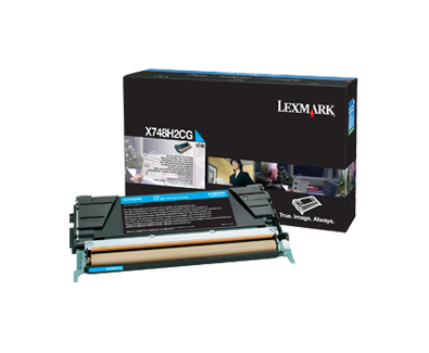 Lexmark X748H2CG toner azurový-cyan (10.000 str)