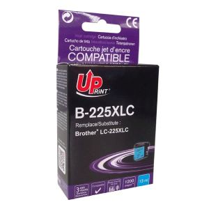 UPrint alternativní Brother LC-225XLC cartridge azurová-cyan (1.200 str)