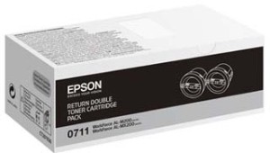 Epson 0711 toner černý dvojité balení (2x 2.500 str)
