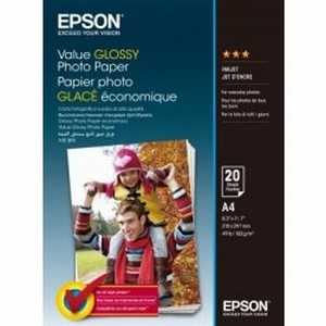 Epson S400035 Value Glossy Photo Paper 183g, A4/20ks