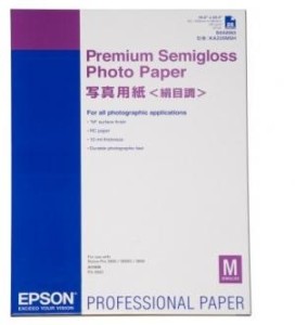 Epson S042093 Premium Semigloss Photo Paper, A2/25ks