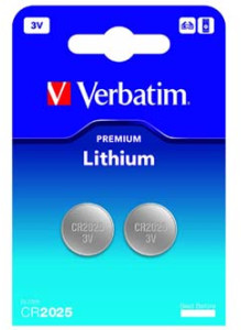 Verbatim baterie lithiová 3V CR2025, 2ks