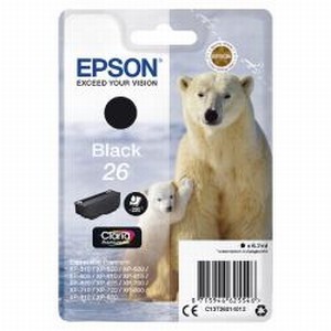 Epson T2601 cartridge 26 černá (6.2ml)