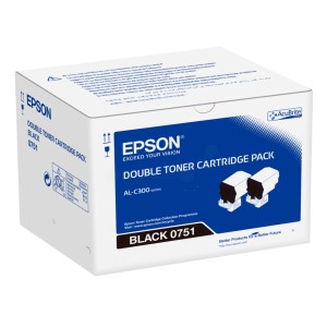 Epson toner 0751 černý dvojité balení (2x 7.300 str)