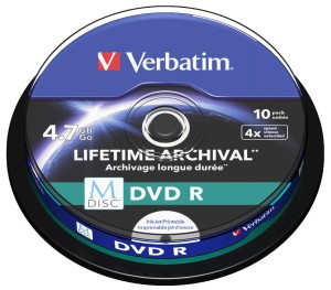 Verbatim DVD-R 4.7GB 4x M-DISC spindl 10ks