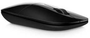 HP myš Z3700 Wireless Black Onyx, 1 ks AA, 2.4 [GHz], optická Blue LED, 3tl., 1 kolečko, bezdrátová (USB), černá, 1200DPI
