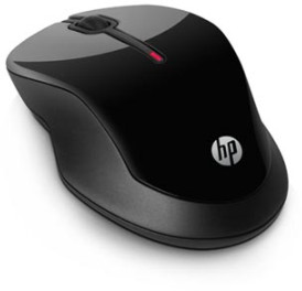 HP myš X3500 Wireless Black, 2 ks AA, 2.4 [GHz], optická, 3tl., 1 kolečko, bezdrátová (USB), černá, 1600DPI