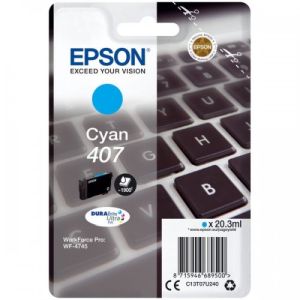 Epson 407 cartridge azurová-cyan (1.900 str)