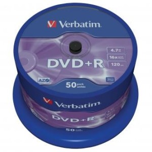 Verbatim DVD+R 4,7GB 16x spindl 50ks