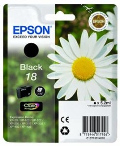 Epson cartridge 18 černá (5.2ml)