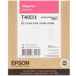 Epson T40D3 cartridge XD2 purpurová-magenta (50ml)